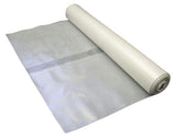 4m Wide x 25m Long Clear Polythene / Plastic Sheeting Rolls 125Mu / 500 Gauge